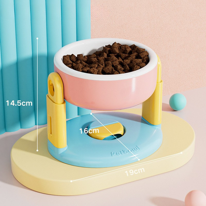 Height Adjustable Pet Bowl - Ergonomic Design for Comfort