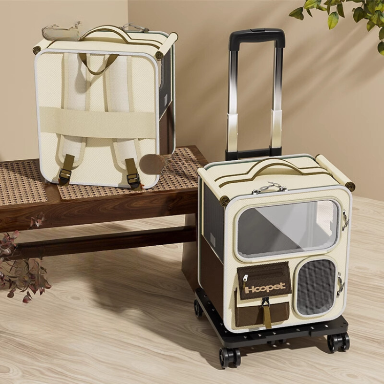 Durable Cat Rolling Backpack Trolley for Easy Travel