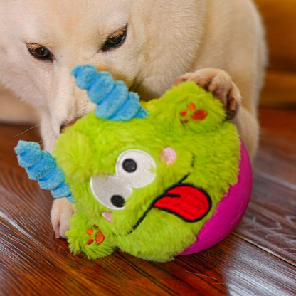 Interactive Plush Dog Toy with Squeaky Sound for Fun Play