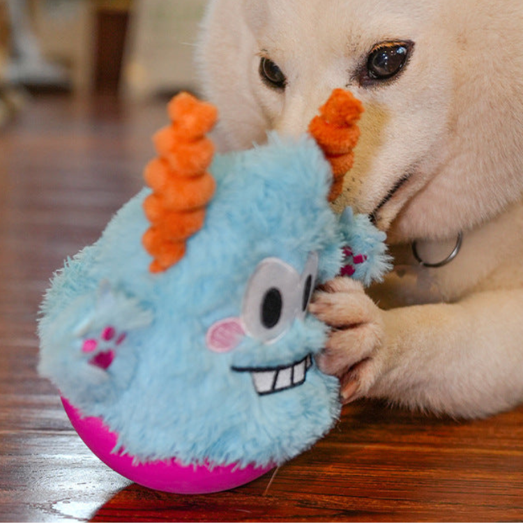 Interactive Plush Dog Toy with Squeaky Sound for Fun Play