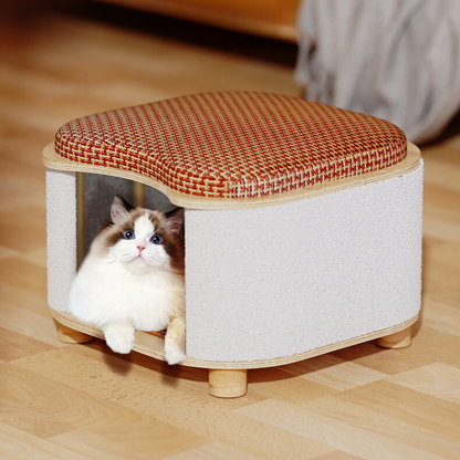 Durable Multi-Functional Cat House & Scratching Stool