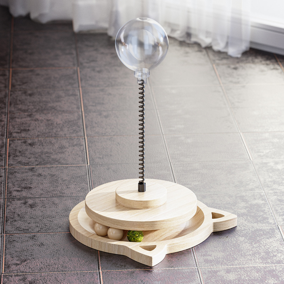 Interactive Cat Toy Dispenser for Fun Treats & Playtime