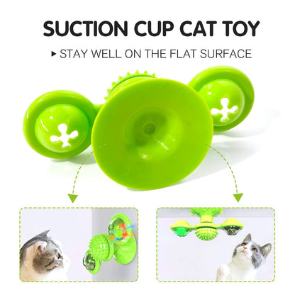 Interactive Windmill Cat Toy for Endless Fun and Play