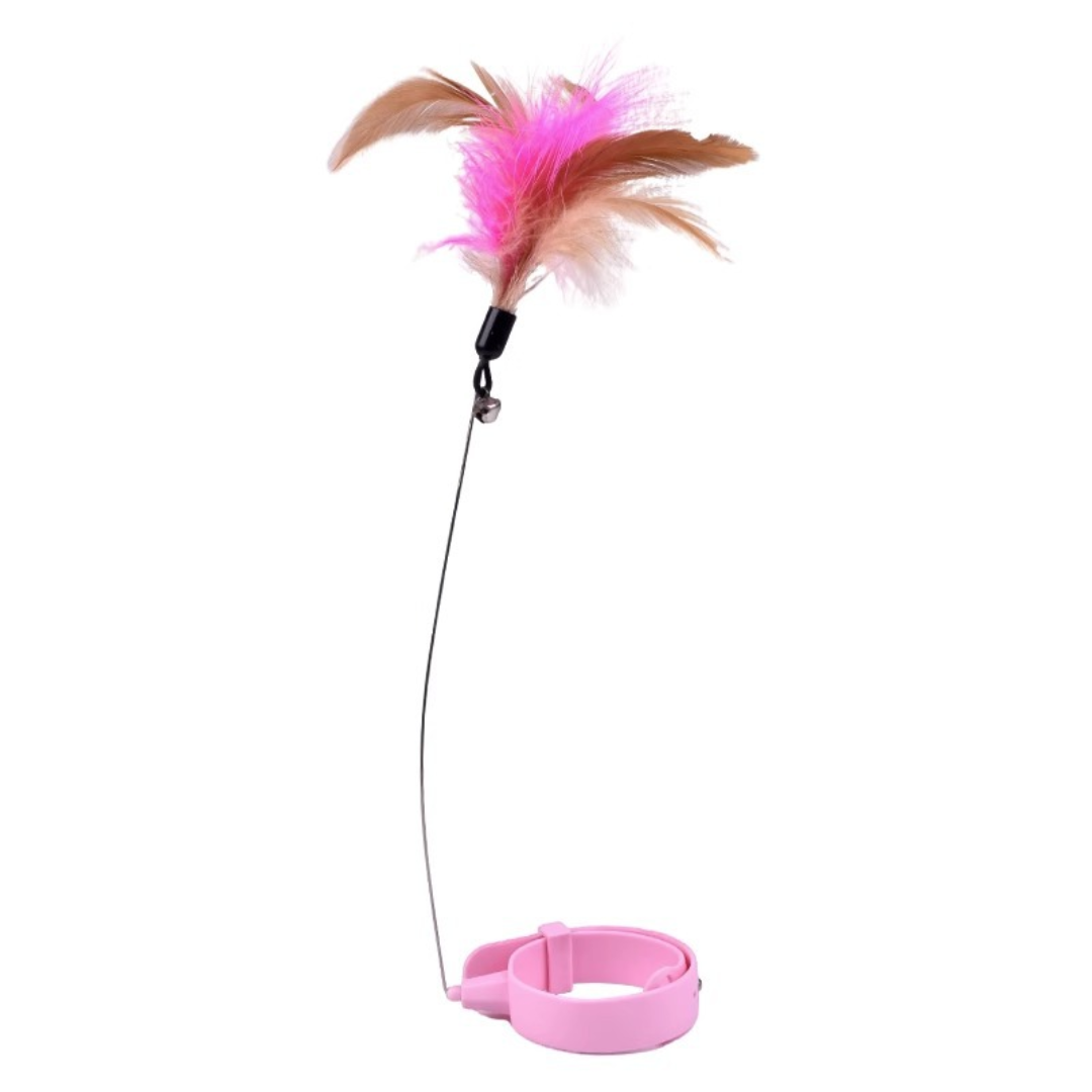 Interactive Cat Feather Teaser Toy for Engaging Playtime