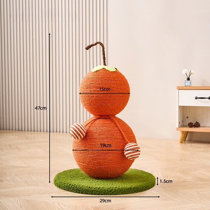 Durable Gourd-Shaped Cat Scratching Post - Fun & Interactive!