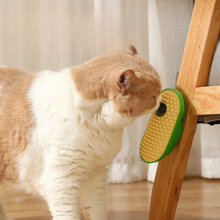 Avocado Catnip Grooming Brush - Fun Pet Grooming Tool