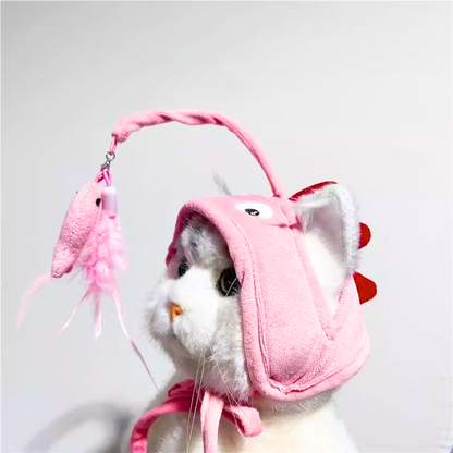 Interactive Cat Toy: Mouse Feather Teaser for Endless Fun
