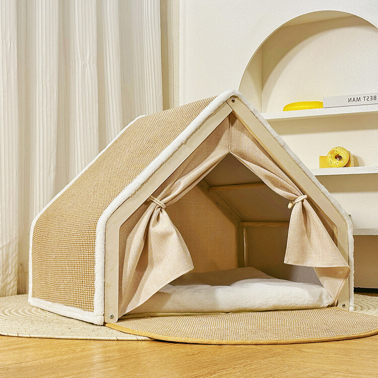 Durable Cat Scratching Tent House Bed - Fun & Interactive!