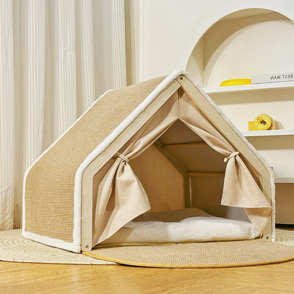 Durable Cat Scratching Tent House Bed - Fun & Interactive!