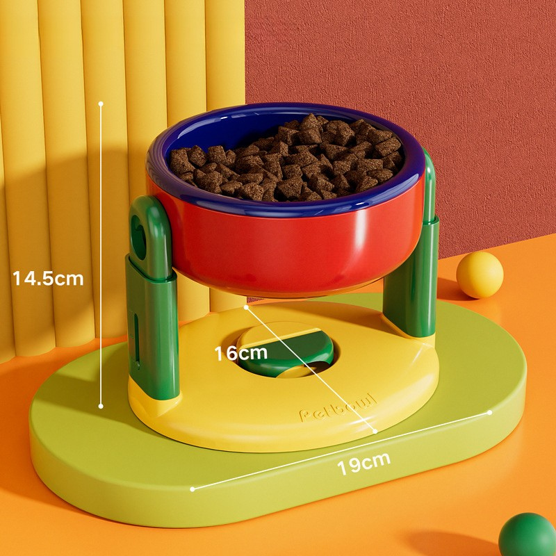 Height Adjustable Pet Bowl - Ergonomic Design for Comfort