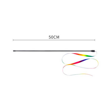 Interactive Rainbow Ribbon Cat Toy for Endless Fun