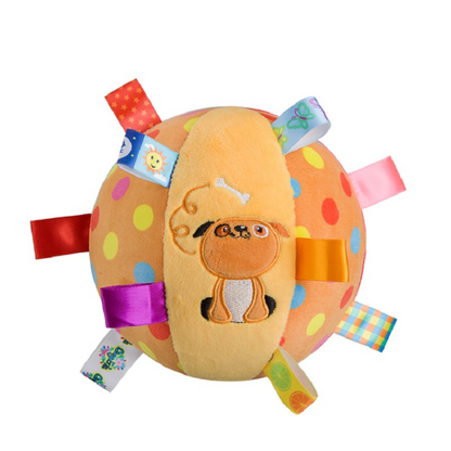 Interactive Dog Plush Ball Bell Toy - Fun & Durable Playtime!