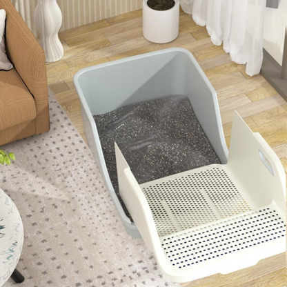 Spacious Cat Litter Box - Easy Clean & Odor Control