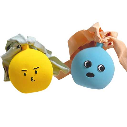Durable Dog Toy: Fun Latex Chew Ball with Expressions