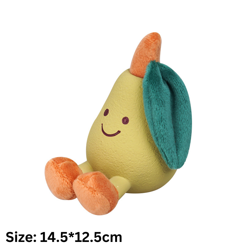 Interactive Fruity Latex Plush Dog Toy for Endless Fun