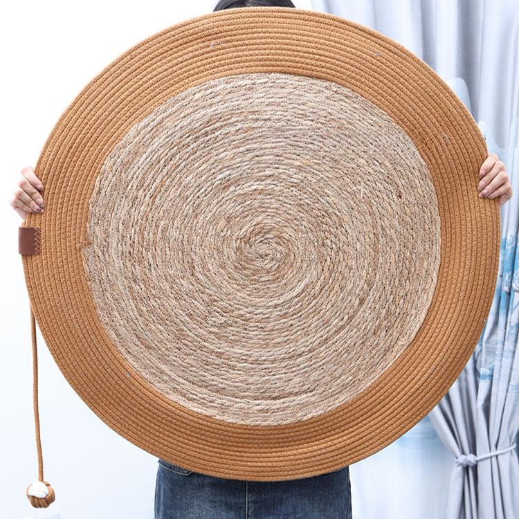 Durable Reed Woven Cat Scratching Mat - Eco-Friendly Pet Accessory