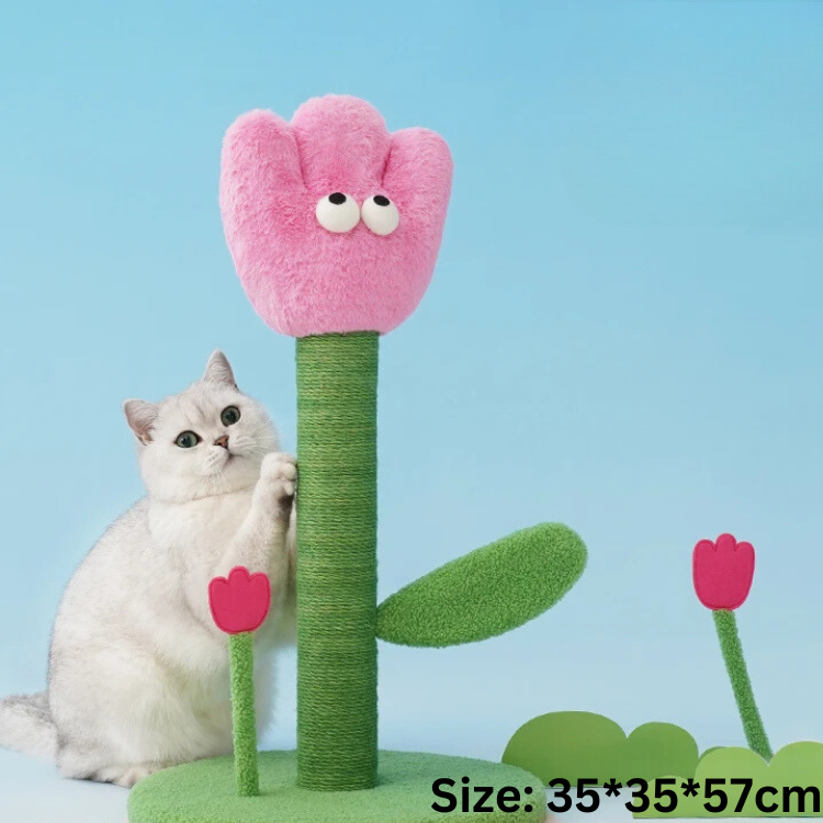 Interactive Flower Cat Scratching Post - Fun Pet Toy
