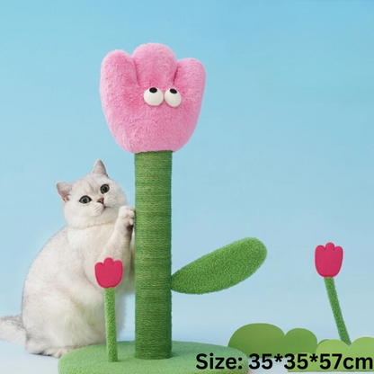 Interactive Flower Cat Scratching Post - Fun Pet Toy