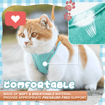 Durable Cat Vest Harness Leash Set for Safe Outdoor Adventures