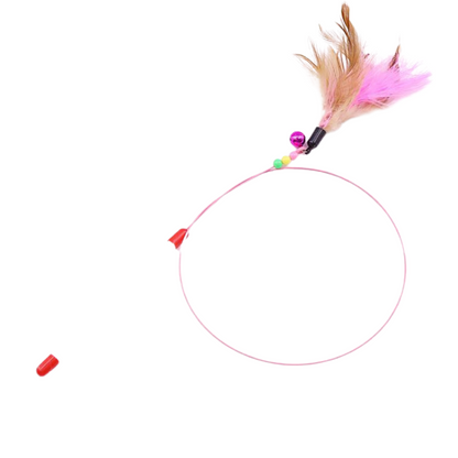 Interactive Cat Toy: Fun Feather Teaser for Playtime