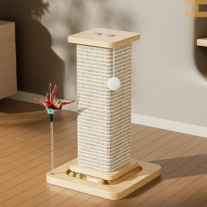 Durable Cat Scratching Post Toy for Fun Playtime