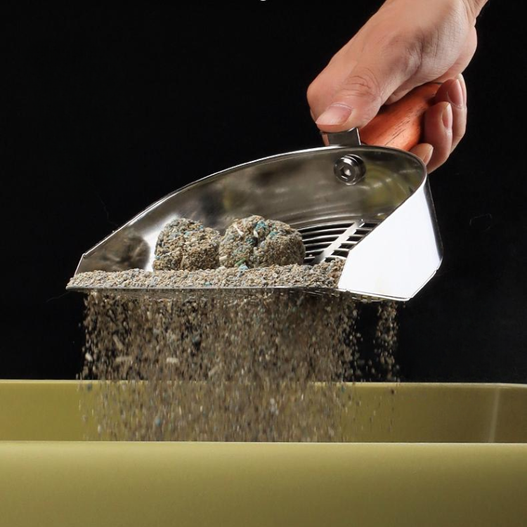 Durable Stainless Steel Cat Litter Scoop for Easy Cleanup