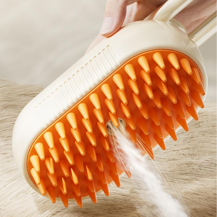Interactive Pet Grooming Tool: Spray Massage Comb for Cats