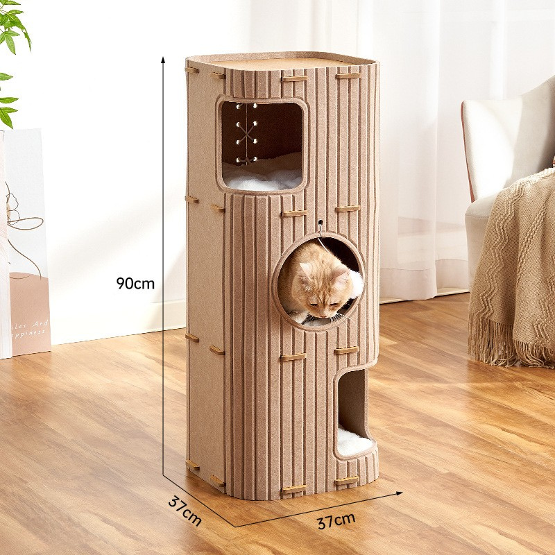 Durable Multi-Layer Cat Tree House for Cozy Playtime