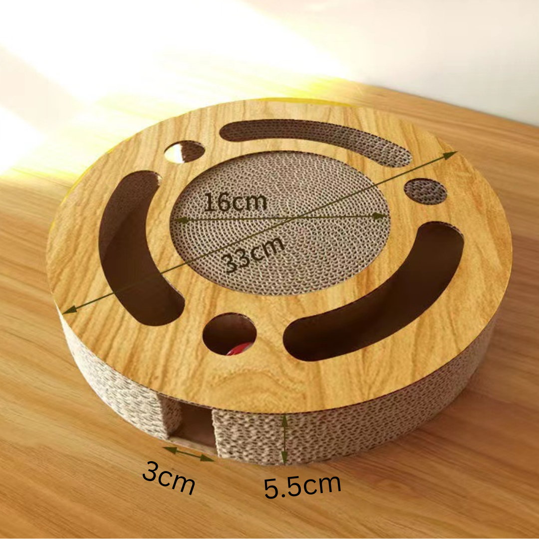 Interactive Cat Toy: Fun Maze & Scratch Cardboard Design