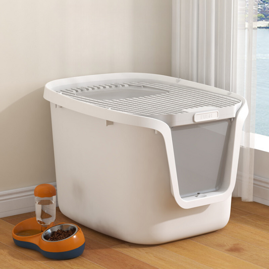 Covered Cat Litter Box - Multi-Functional & Odor-Reducing