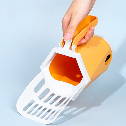 Durable Cat Litter Scoop with Convenient Storage