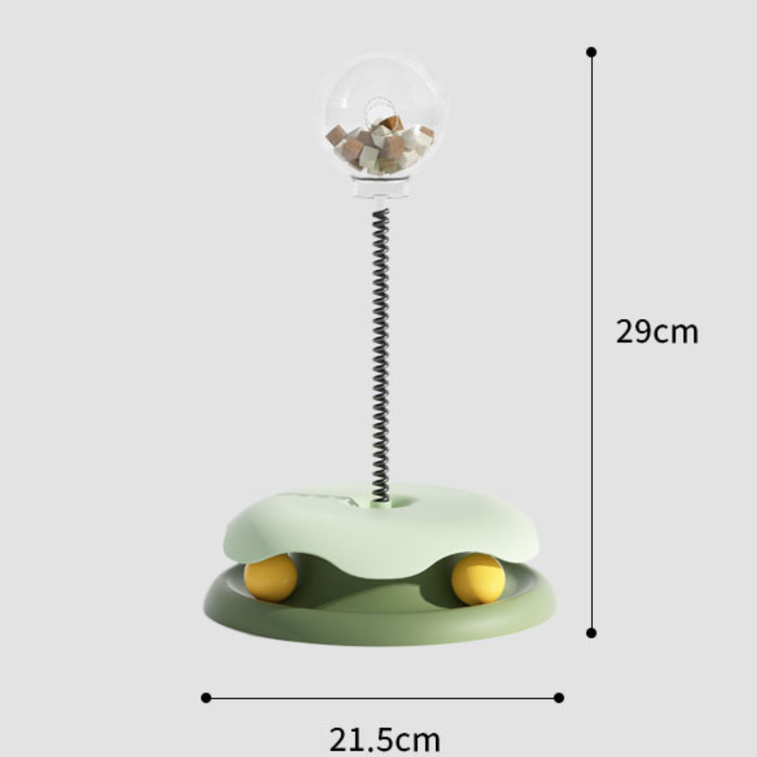 Interactive Cat Toy: Leaking Dispenser Ball for Fun Playtime