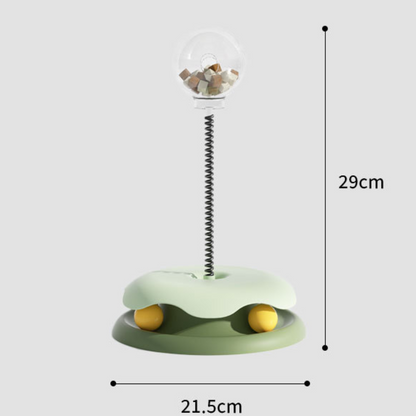 Interactive Cat Toy: Leaking Dispenser Ball for Fun Playtime