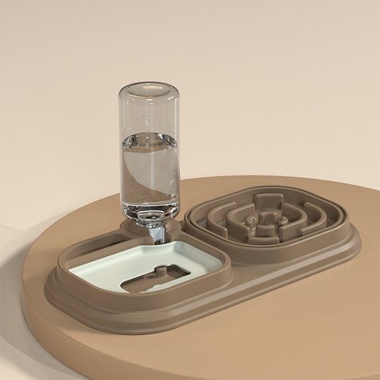 Durable Pet Feeding Tray & Fountain for Easy Hydration