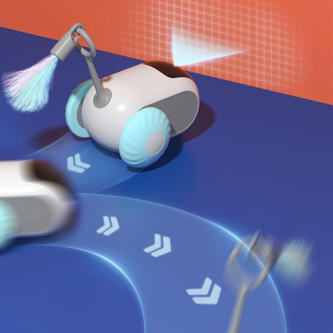 Interactive Electric Racing Car Cat Toy for Endless Fun