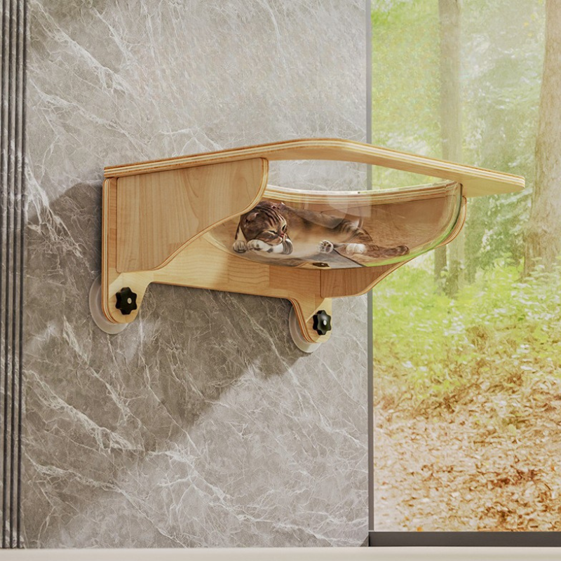 Durable Modern Cat Window Hammock for Cozy Sunbathing