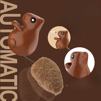Interactive Cat Toy: Fun Hanging Squirrel Teaser for Play