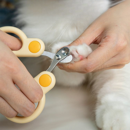 Durable Pet Nail Clipper Scissors with Safe Round Hole Design