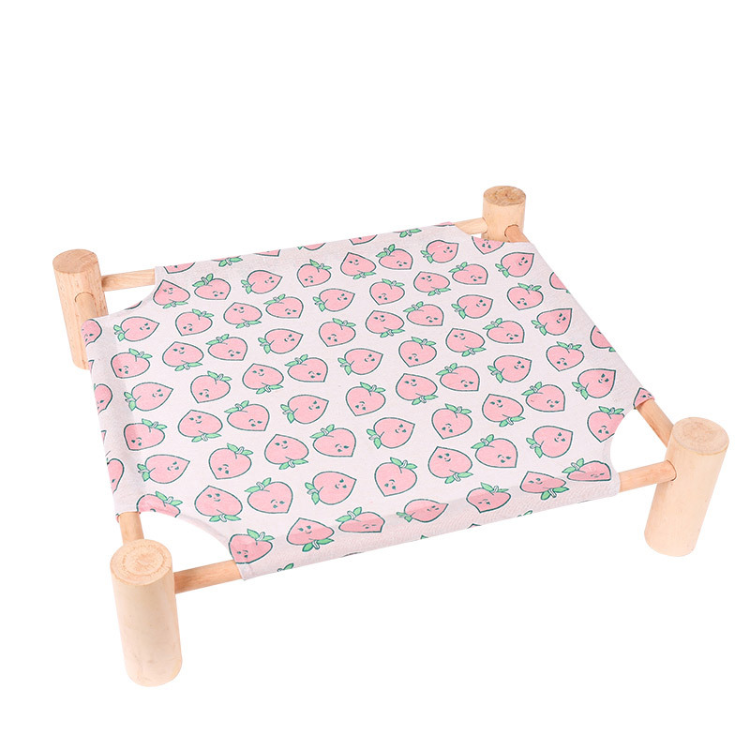 Elevated Wooden Cat Bed - Stylish & Cozy Pet Accessory