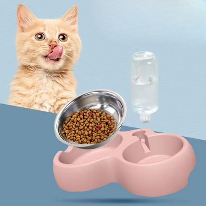 Durable Cat & Dog Feeding Bowl Set - Easy Clean Design