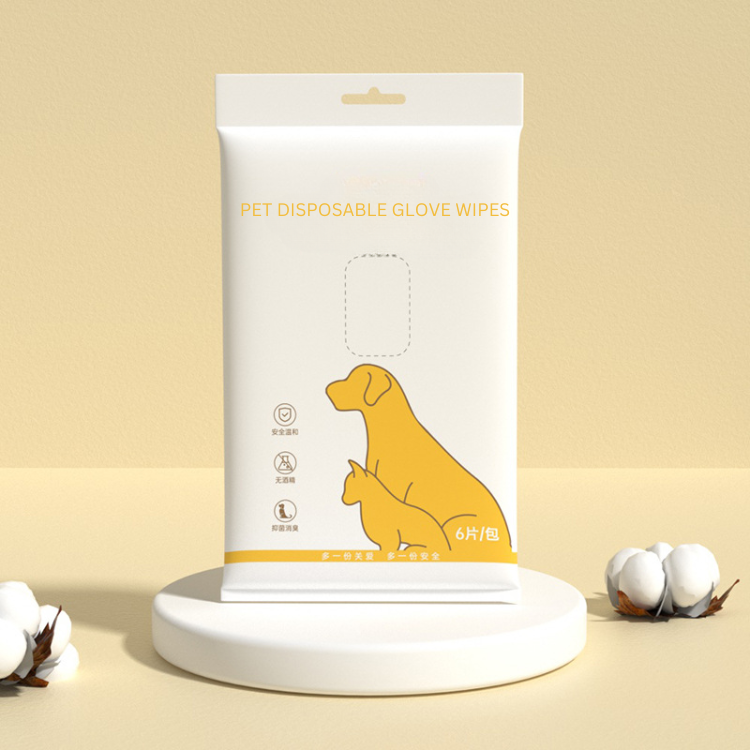 Pet Grooming Tool: Convenient Disposable Glove Wipes