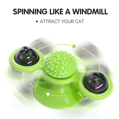 Interactive Windmill Cat Toy for Endless Fun and Play