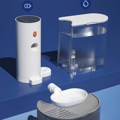 Rechargeable Cat Drinking Fountain with Automatic Flowing Water