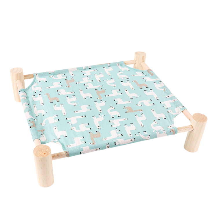 Elevated Wooden Cat Bed - Stylish & Cozy Pet Accessory