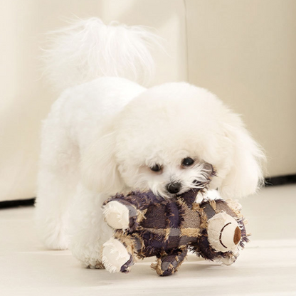 Interactive Beggar Bear Dog Toy - Fun Sound for Playtime!
