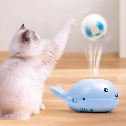 Interactive Whale Cat Toy - Fun Floating Ball for Playtime