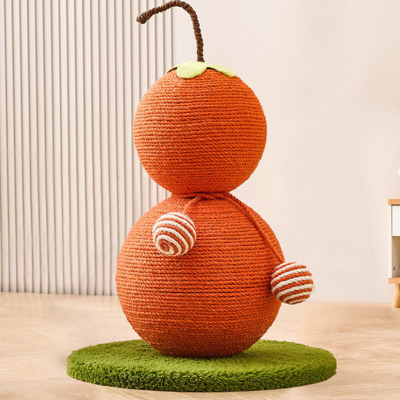 Durable Gourd-Shaped Cat Scratching Post - Fun & Interactive!