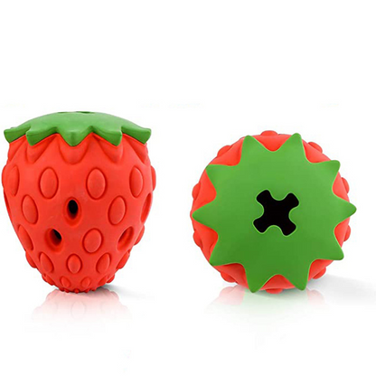 Durable Strawberry Dog Chew Toy for Fun Playtime