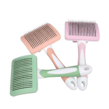 Curved Pet Grooming Tool for Effortless Shedding Control