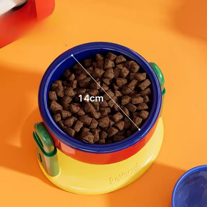 Height Adjustable Pet Bowl - Ergonomic Design for Comfort